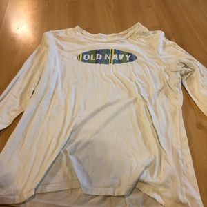 White Old Navy Long Sleeve